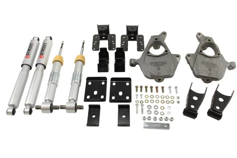 Belltech 986SP, LOWERING KIT 2014 Chevy/GMC Silverado/Sierra All Cabs 2WD 2in Front/4in Rear w/ Shocks