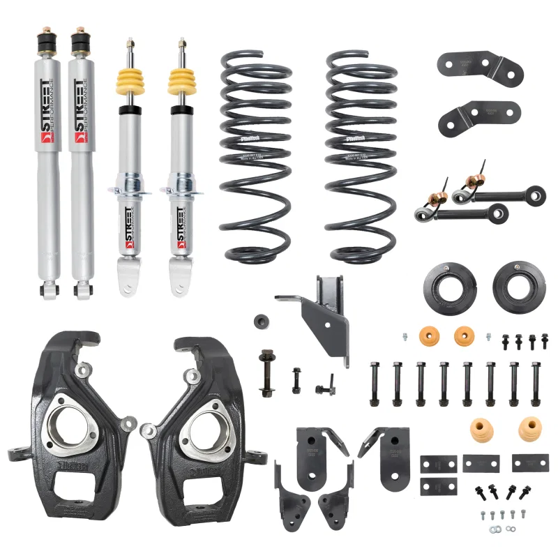 Belltech 1062SP, 2019+ RAM 1500 2WD Lowering Kit - 3-4in Front 4-5in Rear
