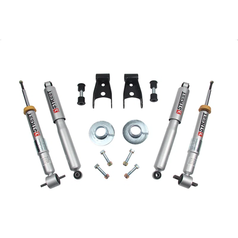 Belltech 1002SP, 15-17 Ford F-150 +1in to -3in Front 2in Rear Lowering Kit