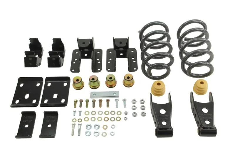 Belltech 995, LOWERING KIT 14 Silverado/Sierra Ext/Crew Cab 2WD 3in or 4in Front/4in Rear w/o Shocks