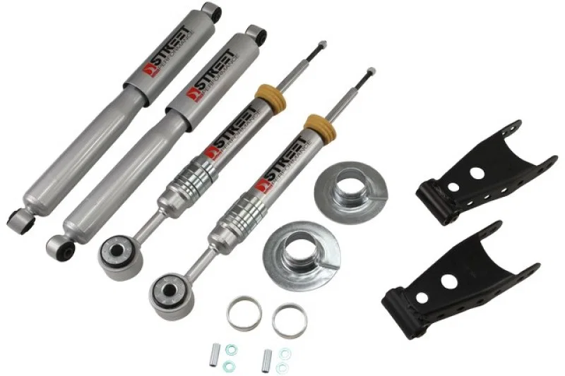 Belltech 970SP, 09-13 Ford F150 All Cabs Short Bed 2WD Lowering Kit w/ SP Shocks +1 to -3in F/2in R Drop