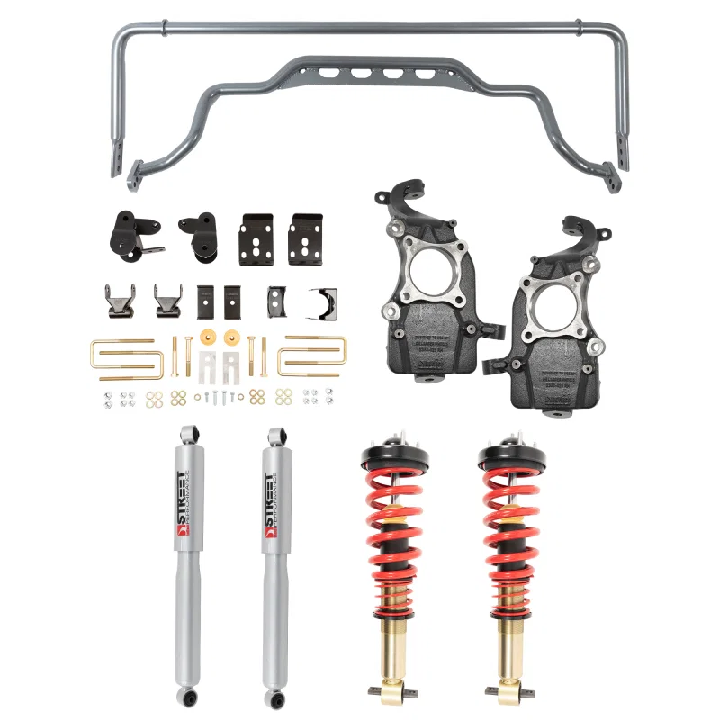 Belltech 1051HK, 21+ Ford F-150 2WD Performance Handling Kit (3-5.5in Front/6.5in Rear Drop )