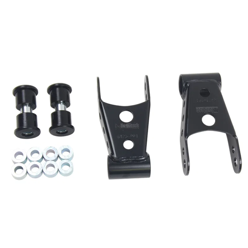 Belltech 6426, SHACKLE KIT 15-16 Ford F150 (All Cabs Short Bed Only) 4WD 1in / 2in Rear Drop
