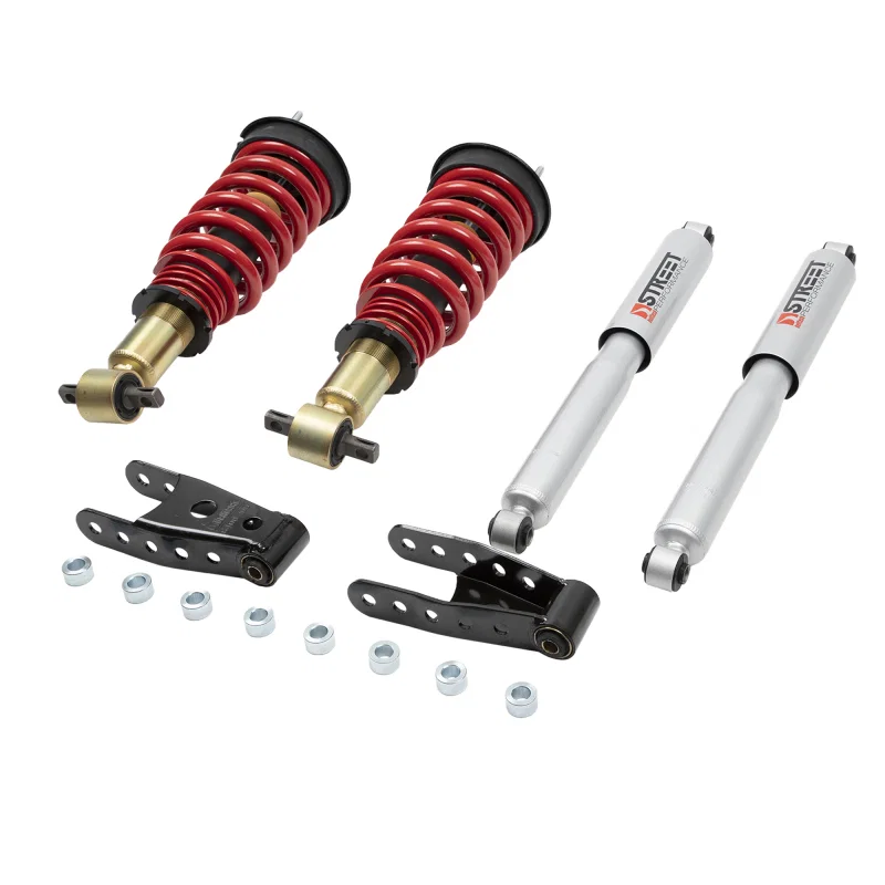 Belltech 985SPC, Coilover Kit 07-18 GM Sierra 1500 All Cabs/Short Bed F -1in to -3in / R 2in to -2in 2/4WD