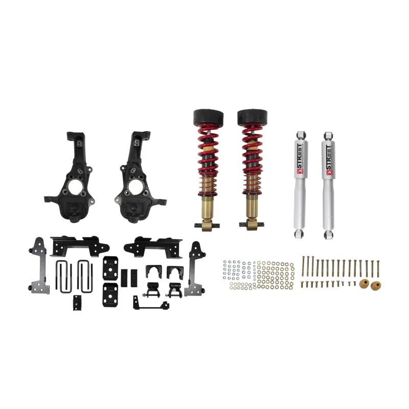 Belltech 1040SPC, 2019+ GM Silverado/Sierra 1500 Short Bed 2WD Height Adjustable Front Coilover Kit