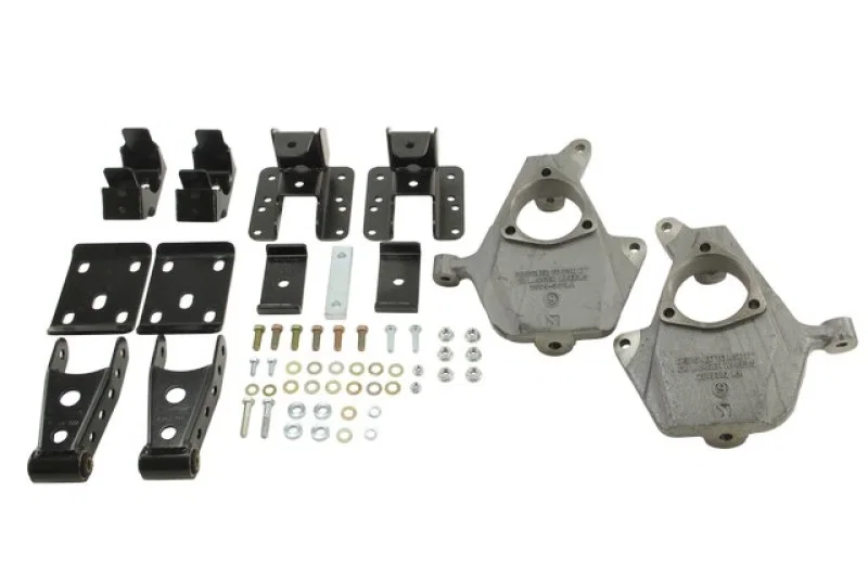 Belltech 986, LOWERING KIT 2014 Chevy/GMC Silverado/Sierra All Cabs 2WD 2in Front/4in Rear w/o Shocks