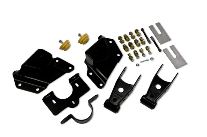 Belltech 6514, SHACKLE AND HANGER KIT 99-06 GM/GMC 1500 EXT CAB 4inch