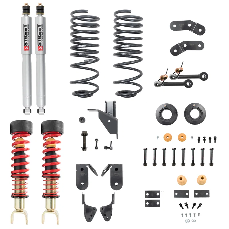 Belltech 1061SPC, 19+ RAM 1500 (6-LUG) Performance Coilover Kit 1-3in Front/3-4in Rear