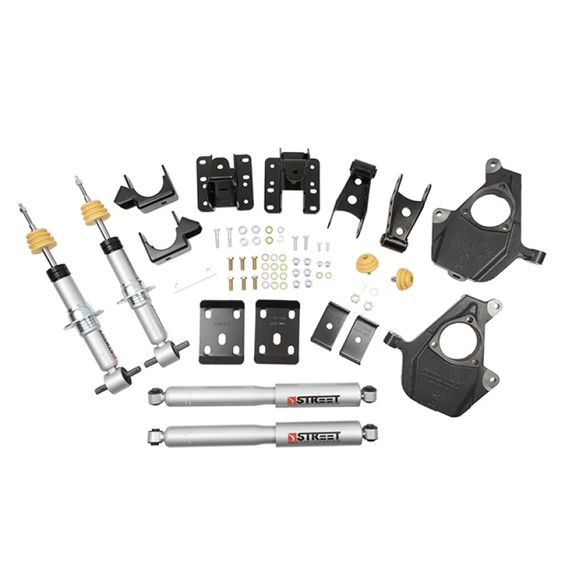 Belltech 1017SP, LOWERING KIT 16.5-17 Chevy Silverado All Cabs 4WD 2inF/4inR