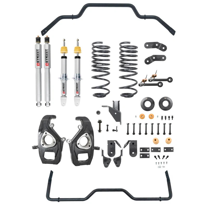 Belltech 1062SPS, 2019+ RAM 1500 2WD/4WD Lowering Kit w/ Street Performance Shocks - 3-4in Front 4-5in Rear