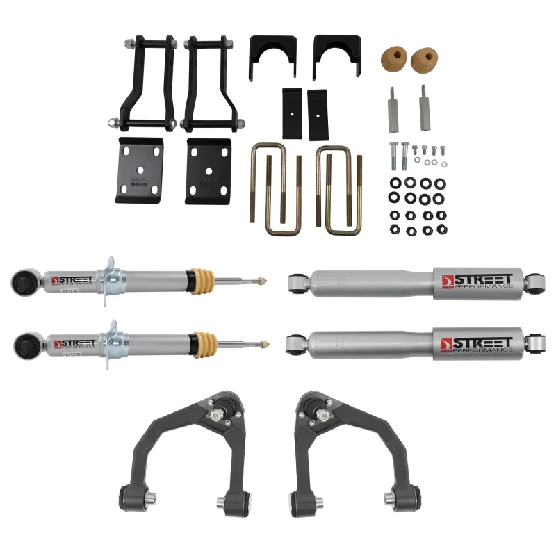 Belltech 1042SP, 19-21 Ford Ranger 2WD (All Cabs) Front And Rear Complete Kit w/ Street Performance Shocks