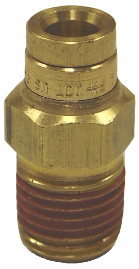 Firestone 3046, Male Connector 1/4in. NPT To 1/4in. PTC Straight Brass Air Fitting - 25 Pack (WR17603046)
