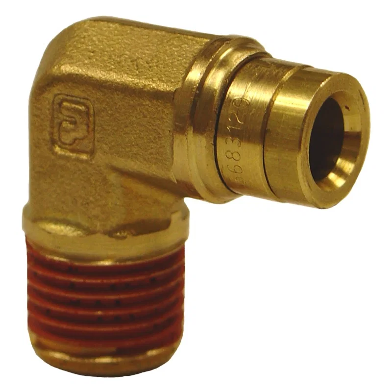 Firestone 3128, Male 1/4in. Push-Lock x 1/8in. NPT 90 Degree Elbow Air Fitting - 25 Pack (WR17603128)