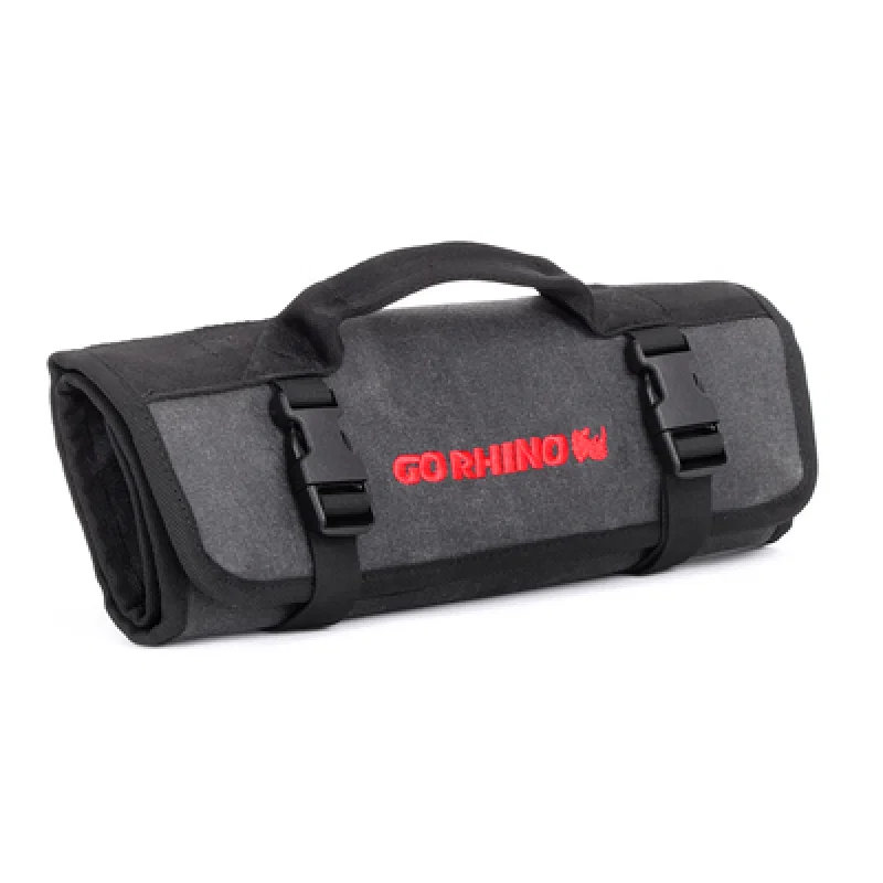 Go Rhino XG1040-01, XVenture Gear Tool Wrench Roll - Large (4x4in. Closed) 12oz Waxed Canvas - Black