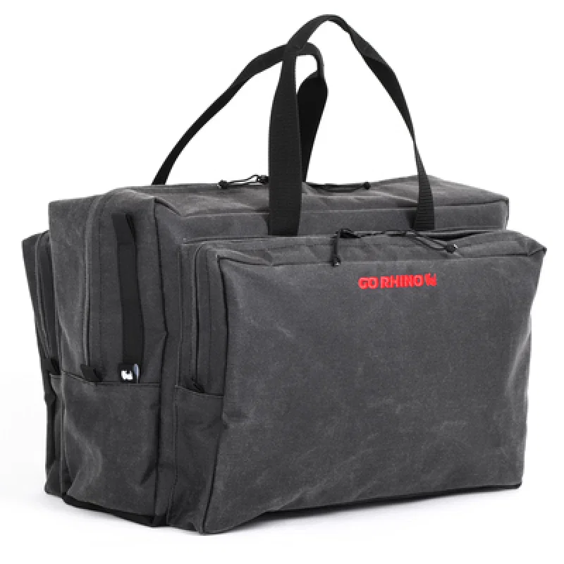 Go Rhino XG1080-01, XVenture Gear Bag - Large (13x14x22in. Closed) 12oz Waxed Canvas - Black