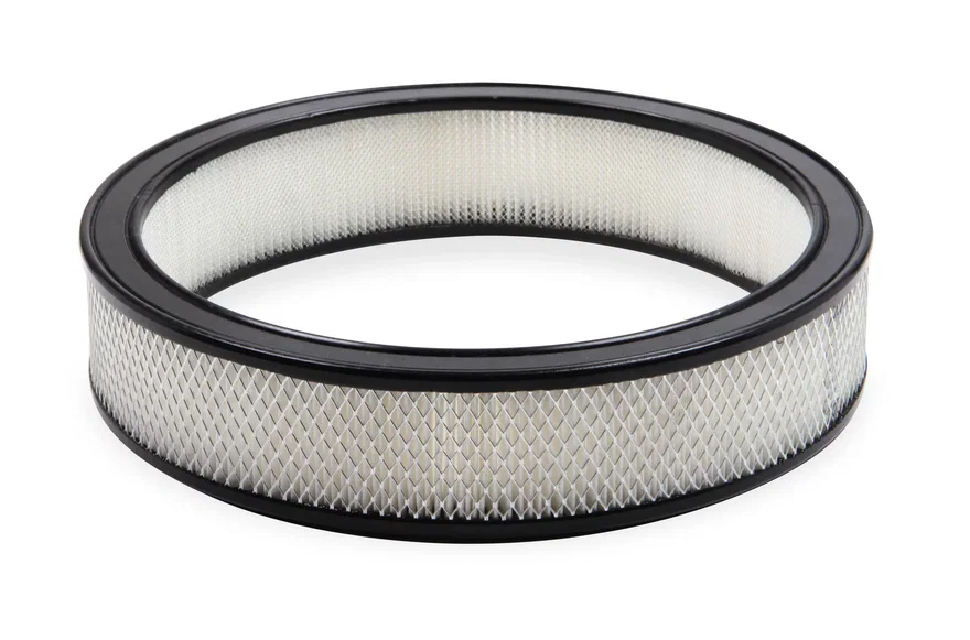 Air Filter - 14"x3"  - White Paper Element - Black Ring