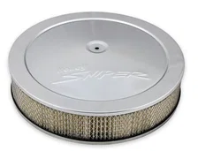 Sniper Air Cleaner Assembly, 14" x 4" - Chrome Finish image 1
