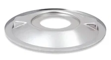 4150 Drop Base Air Cleaner Chrome w/3" Red Washable Gauze Filter image 3
