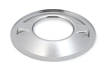 4500 drop base air cleaner chrome w/3" red washable gauze filter image 3