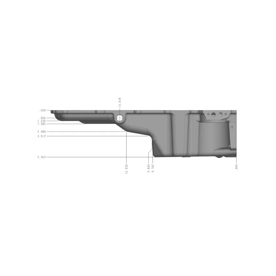 Holley 302-3, GM LS Swap Oil Pan - Most Front Clearance