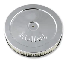 10" Chrome Round Air Cleaner image 1