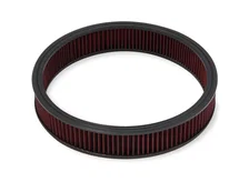 4500 drop base air cleaner chrome w/3" red washable gauze filter image 4