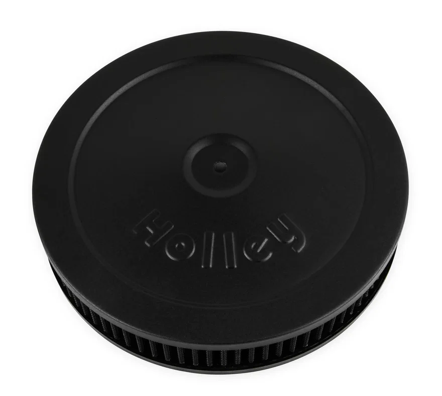 Flat Base Air Cleaner 10" Black