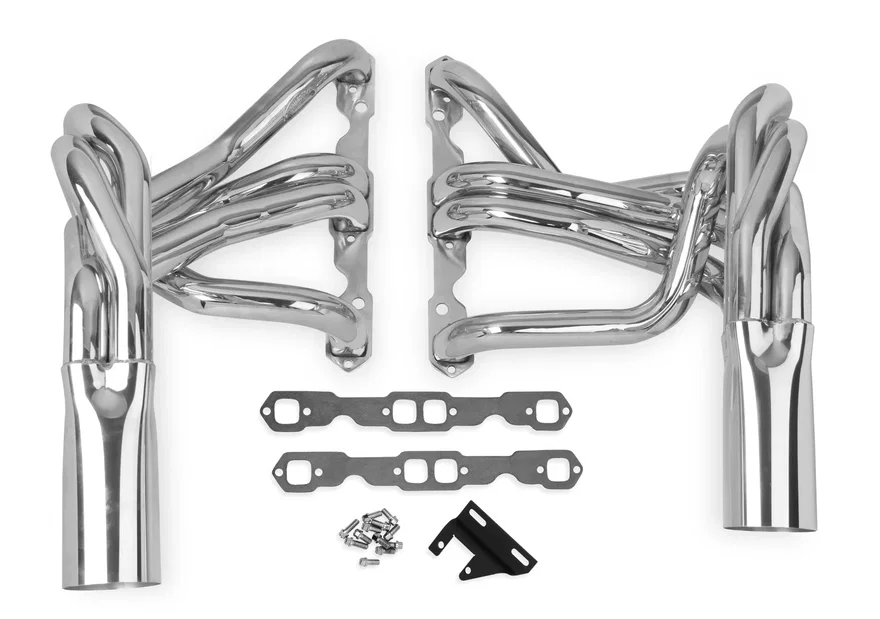 Super Competition Long Tube Headers - Polished Stainless for Chevrolet Corvette