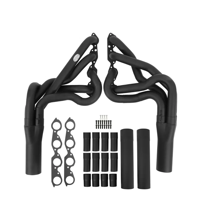 Super Competition Long Tube Headers - Painted for Chevrolet
