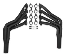 RacingHeart Big Block Chevy Swap Long Tube Headers - Painted for Ford Mustang image 1
