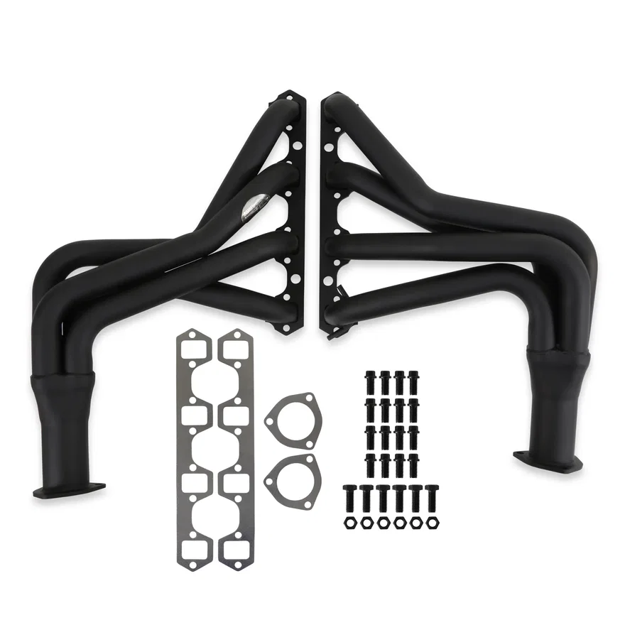 Competition Long Tube Headers - Painted for Ford F-100