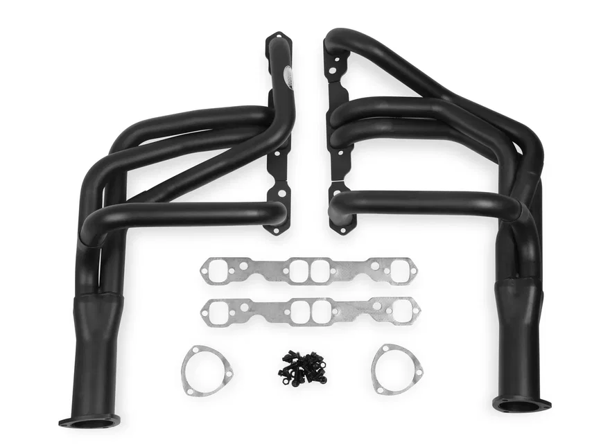 Super Competition Long Tube Headers - Painted for Chevrolet Vega