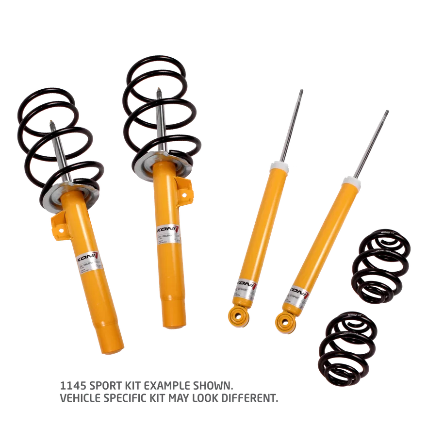 Koni 1145 1041, 1145 KONI Sport/Eibach Kit- 4 Sport (yellow) dampers & 4 Eibach lowering springs for Mazda 3