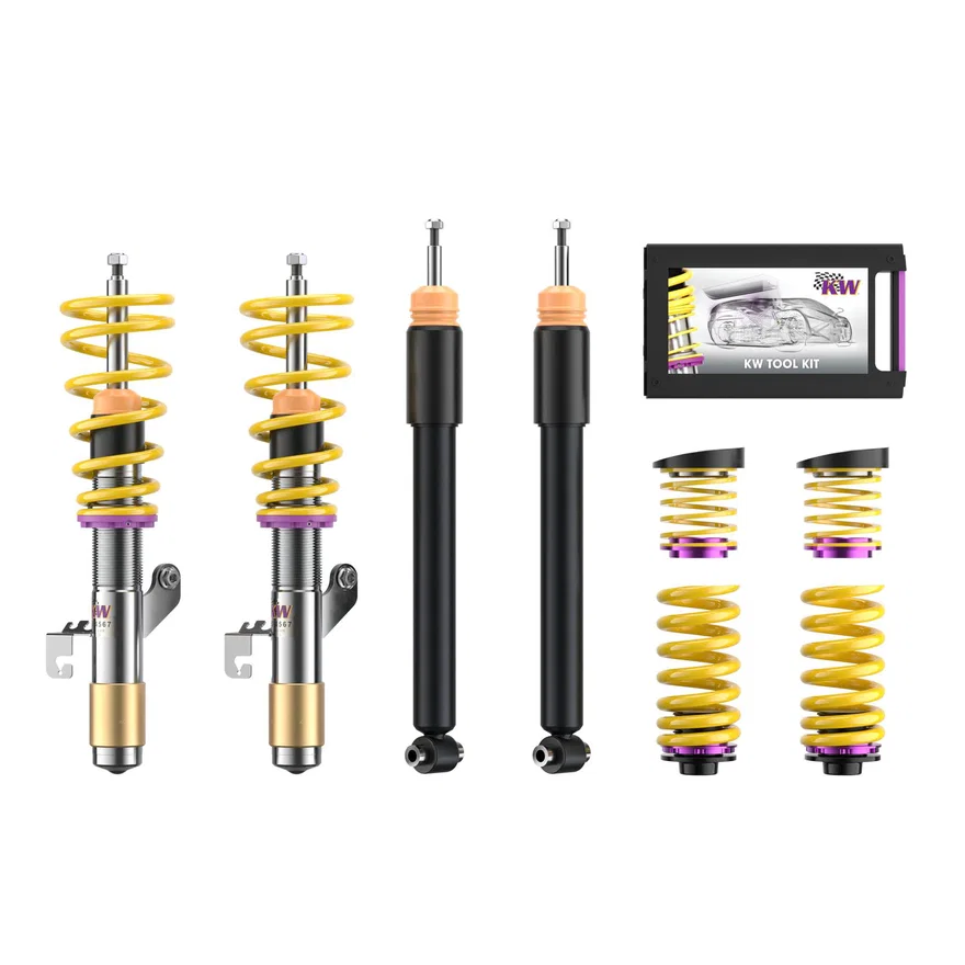 KW 102200AE, SUSPENSIONS 102200AE KW V1 COILOVER KIT BUNDLE for BMW