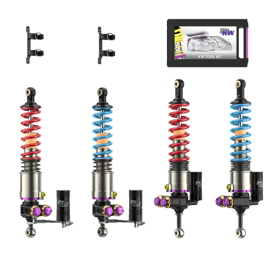 KW 3097140A, SUSPENSIONS 3097140A KW V5 COILOVER KIT + HLS4 for Porsche Carrera GT