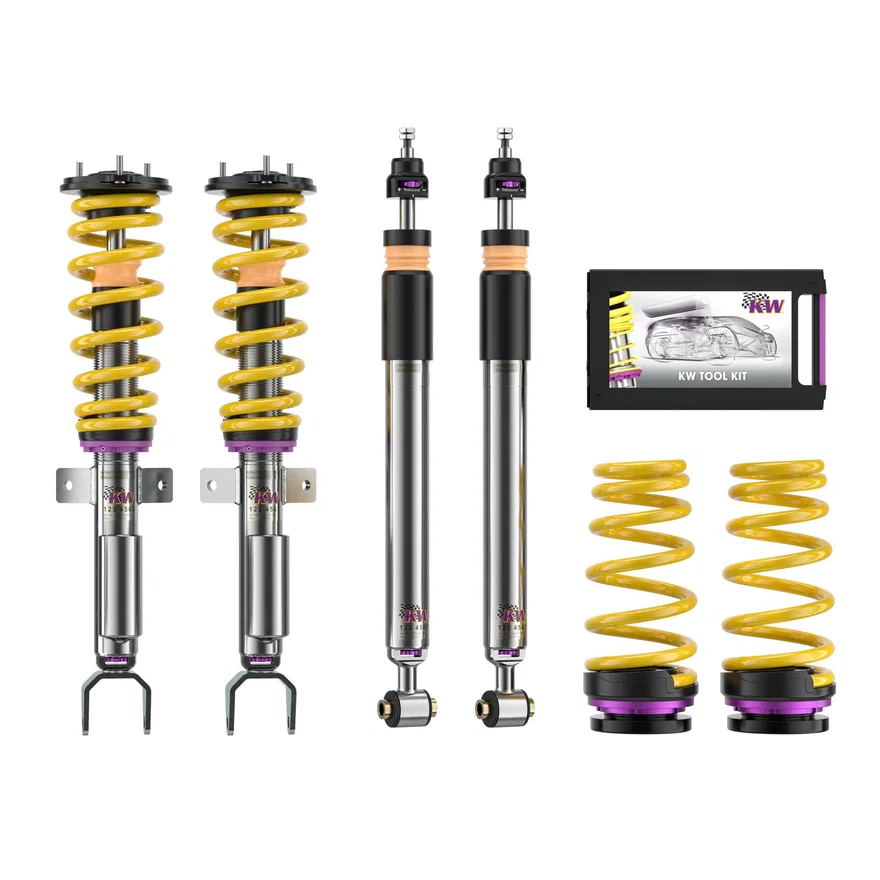 KW 3520887006, SUSPENSIONS 3520887006 KW V3 LEVELING COILOVER KIT for Tesla