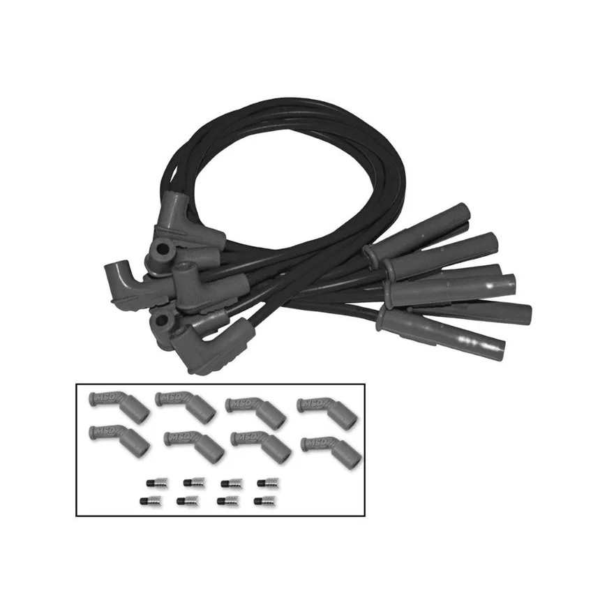 MSD 32073, Universal Super Conductor Spark Plug Wire Set LS Engines