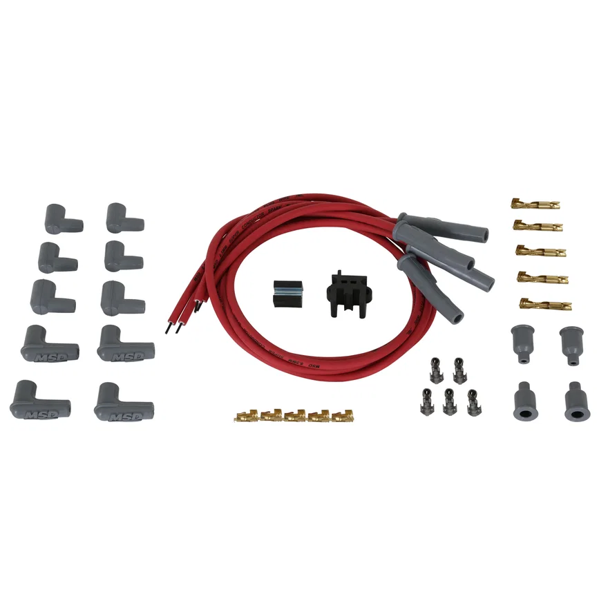 MSD 31449, Wire Set, 8.5mm Super Conductor, Motorcycle, 4 Cylinder