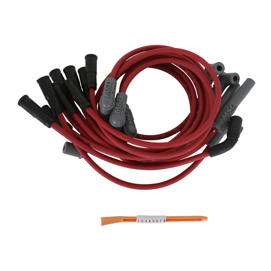 MSD 32179, Super Conductor Spark Plug Wire Set, Chevy Corvette, LT1, V8, ’92-’97