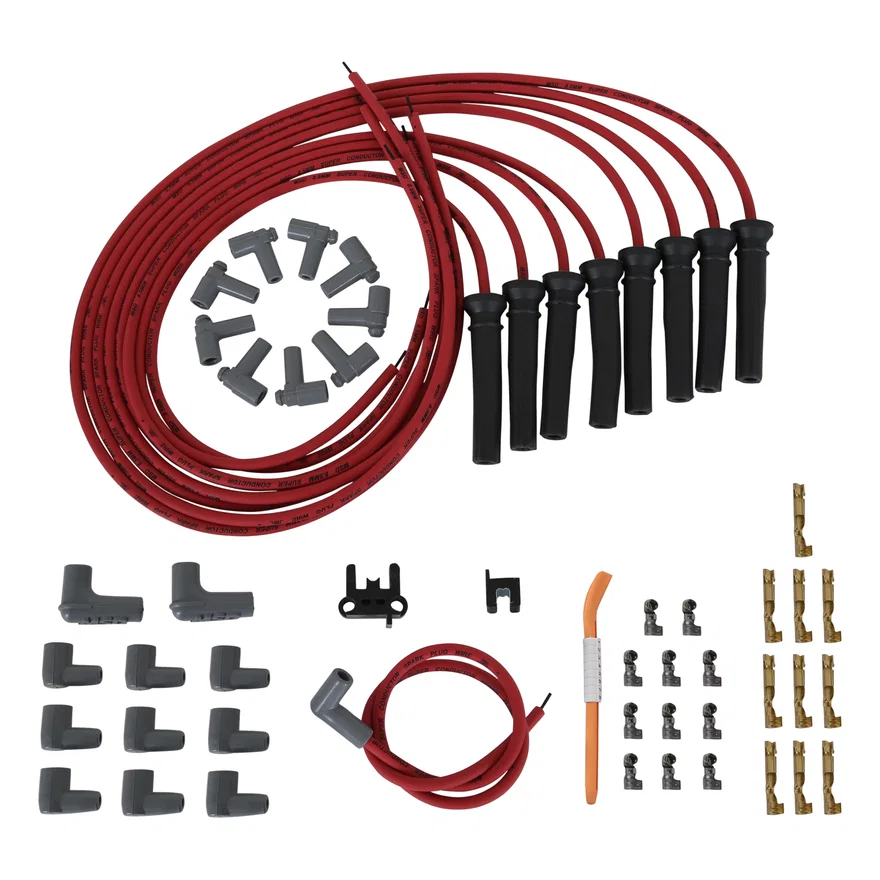 MSD 30839, Super Conductor Spark Plug Wire Set Chevy Pro Stock Head