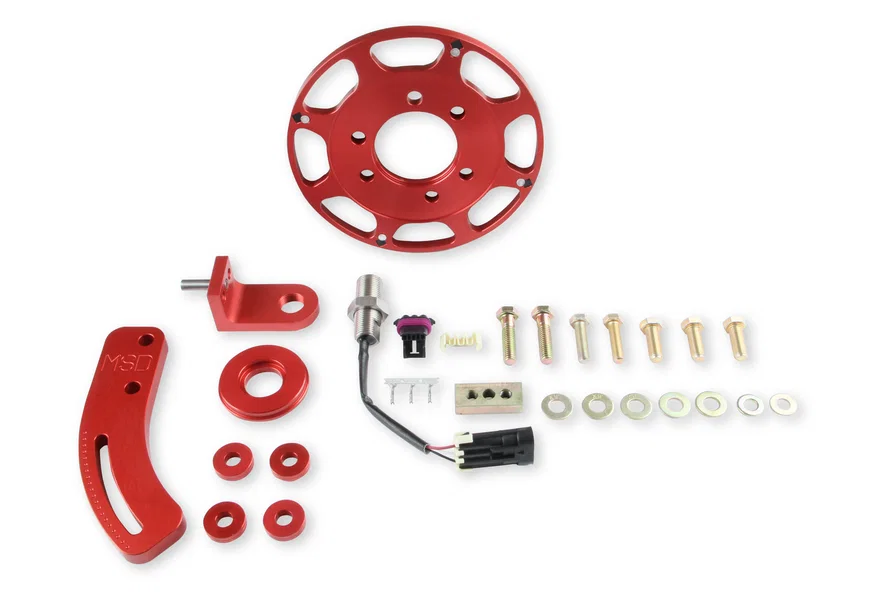 MSD 86101, Crank Trigger Wheel Kit - Flying Magnet - Hall-Effect  - SBC - 7 in.