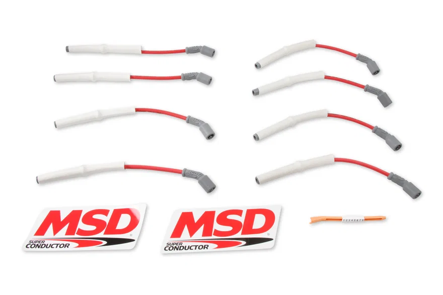 MSD 39849, Super Conductor Spark Plug Wire Set, GM 2001, Truck, 8.1L