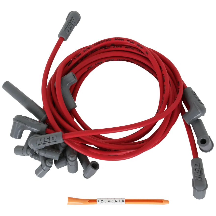 MSD 31459, Super Conductor Spark Plug Wire Set Chevy Corvette 350 TPI