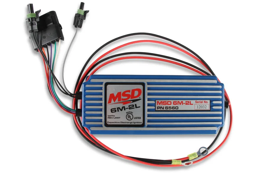 MSD 6560, 6M-2L Marine Certified Ignition with Rev Limit