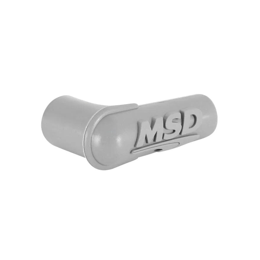 MSD 34515, 90° Spark Plug Boot, Gray Silicone, 100each