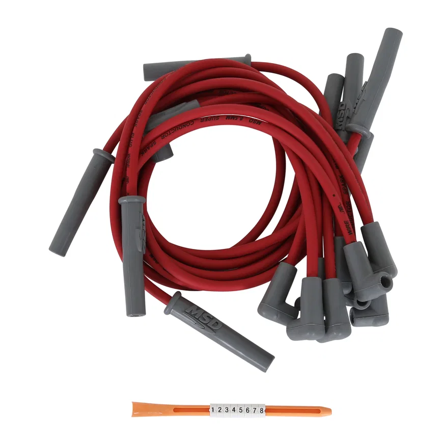MSD 32119, Super Conductor Spark Plug Wire Set, Chevy Pickup, BB EFI, '90-'97 SC