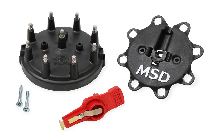 MSD 84823, Black, Distributor Cap/Rotor Kit, MSD/Ford V8 TFI