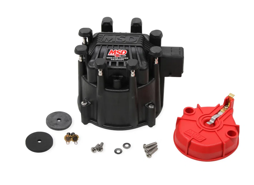 MSD 84025, Black Extreme Output HEI Cap/Rotor Kit