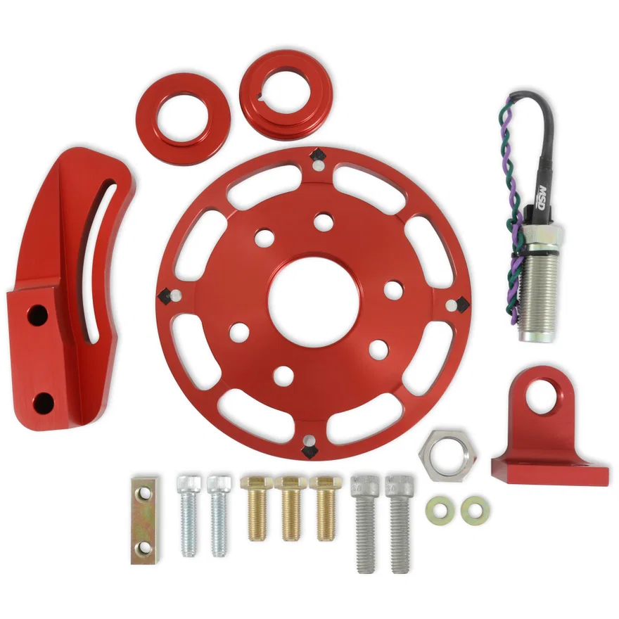 MSD 8600, Crank Trigger Wheel Kit - Flying Magnet - SBC - 6.25 in.