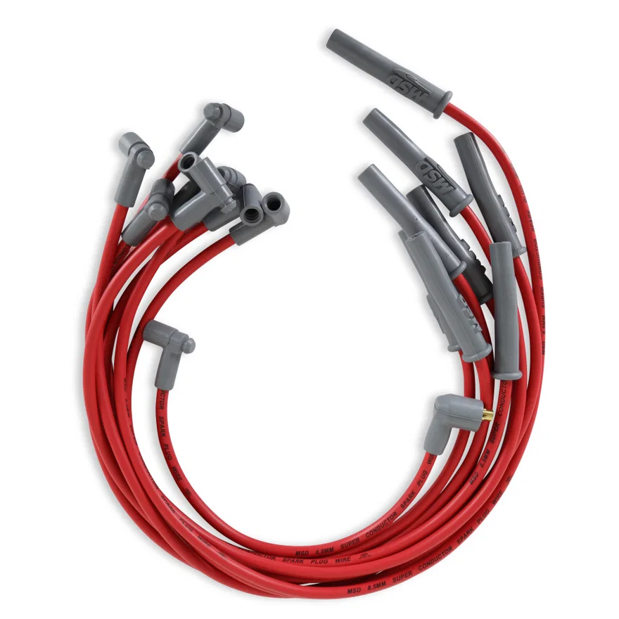 MSD 35399, Super Conductor Spark Plug Wire Set, Ford 289-302, w/HEI Cap